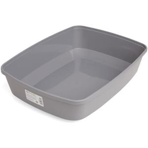 So Phresh Open Cat Litter Box Grey X-Large 22.4" L X 16.9" W X 4.3" H