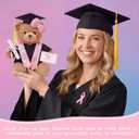 Arrowbash 5 Pcs Pink Graduation Plush Clothes Set for 8 Inches Stuffed Animals Include Graduation Cap, Gown, Shawl, Diploma, Congratulations Card Stuffed Animal Outfit for Grad Party Gift