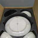 LE TAUCI Dinnerware Sets for 4, 11 Piece Ceramic Dish Set with Plates and Bowls | Oven/Dishwasher/Microwave Safe | Ideal for Housewarming | Reactive Beige (10" Plate+8" Dish+27oz Bowl)