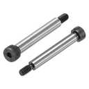 uxcell Alloy Steel Hexagon Socket Head Shoulder Screws Bolts, 2" Shoulder Length, 1/4" Shoulder Dia, #10-24 Thread, 6pcs