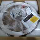 20" Low Profile Flush Mount Wood Fandelier Ceiling Fan with Light