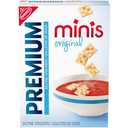 Premium Original Mini Saltine Crackers, Lunch Snacks, 11 oz Best By 2/14/26
