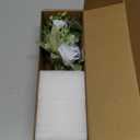 Fake Flowers with Vase - Blue Rose Artificial Flowers in Vase for Dining Table Centerpiece Kitchen, Floral Arrangement for Living Room Offiece Farmhouse Home Decor