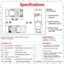 AMPCOM CAT6 RJ45 Keystone Jack - Reusable UTP Ethernet Wall Jack with Adjustable Ratchet Lock Design, No Tool and Zip Tie Required - 50u Gold Plated - White (12-Pack)