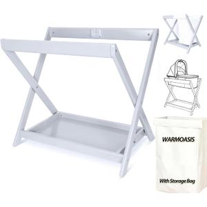 Bassinet Stand,Compatible with UPPAbaby Bassinets Since 2015,Bonus Storage Bag Included,One-Touch Open and Close,Secured with reinforced clamps,comfortable sleeping space for your little one
