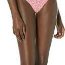 3 x Amazon Essentials Women's Side Tab Bikini Swimsuit Bottom (X-Large, Pale Peach Micro Floral)