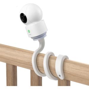 No-Drill Twist Mount Bracket for AOSU IndoorCam P1/P1 Pro - Flexible Camera Holder for Baby Cribs, Curtain Rods & Poles - Secure Installation for Nursery, Home Security