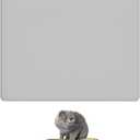 Silicone Pet Food Mat, 28×22 Inch Waterproof Dog Cat Feeding Mat with Non-Slip Bottom, Leak-Proof Edges, Easy to Clean(Grey)