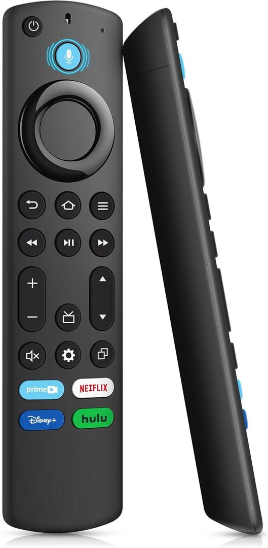 Voice Remote Control for All Firestick Smart TV Remote, Fit for TV Cube/Stick 4K Max/Stick 4K(1st/2nd Gen), Stick (2nd/3rd Gen)/Lite/HD, Fit for Omni QLED Series, Toshiba/Pioneer/TCL Smart TVs