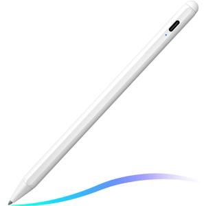 Stylus Pen for iPad (2025-2018) with Fast Charge Palm Rejection,FOJOJO Active Pencil for iPad10/9/8/7/6th,11th A16,Pro 11/13 M4,Air 11/13 M2/M3,Pro12.9,Air 5/4/3rd,Mini 7/6/5 (white)