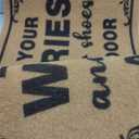 Leave Your Shoes and Worries 30"x17" Large Funny Welcome Mat for Indoor/Outdoor Entrance, Stylish Door Mat with Non-Slip Rubber Backing, Perfect for Front Door 'Please Take Off Your Shoes' Door Mat