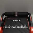 DERACY Sit Up Exercise Equipment, Adjustable Ab Machine, Multi-Functional Sit Up Machine, Ab Workout Equipment, Ab Trainer Machine for Women Men (RED)