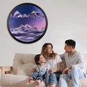 JYBBGO Moving Sand Art Picture, Sand Art Liquid Motion, 360° Rotate Wall Mounted Sand Art Maker Relaxing Mood Peaceful Wall Art Home Office Work Decor, 17.3