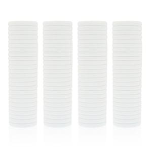 100 Pack Seamless Hair Ties for Women Girls Ponytail Holders for Thick Hair (white)