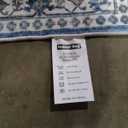 2x6 Washable Hallway Runner Rug: Indoor Farmhouse Kitchen Rugs Oriental Thin Non-Slip Entryway Carpet Ultra Soft Water Resisitant Floor Mat for Living Room Bedroom for Bathroom Laudry(2 X 6,Blue)