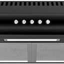 FIREGAS Black Under Cabinet Range Hood 30 Inch, Ducted/Ductless Convertible Vent Hood with 250 CFM, 3-Speed Fan, Energy-Efficient LED Lights for Kitchen Stove Ventilation