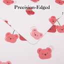 LilyCat Faux Leather Placemats Set of 6, Waterproof Oil-Proof Dining Table Mats for Kitchen, Indoor & Outdoor Heat Resistant Wipeable PU Place Mats, 18 12, Cherries and Bears