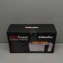 Mueller UltraToast Full Stainless Steel Toaster 2 Slice, Long Extra-Wide Slots with Removable Tray, Cancel/Defrost/Reheat Functions, 6 Browning Levels with LED Display, Housewarming Gifts New Home