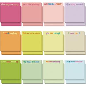 Yinder 24 Pcs Sticky Notes Gifts Bulk,Inspire,Macaron Colors | Back to School Supplies Motivational Sticky Notes Pad Employee Appreciation Gift for Teacher Coworker Office 3 x 3''