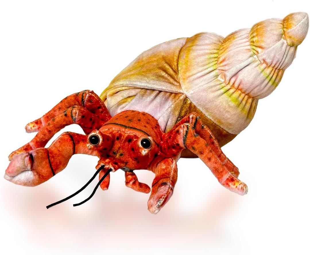Hermit Crab Plush Toy,Crab Stuffed Animal,Simulated Plush Toy,Soft Stuffed Toy for Adults Birthday for Boys and Girls-10 Inch