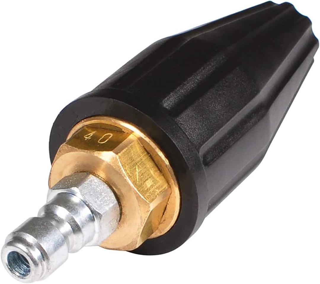 YAMATIC Pressure Washer Tips Turbo Nozzle 4000 PSI Max. 5000 PSI, 360 Rotating Turbo Spray Tips For Power Washer with 1/4" Quick Connector, 4.0 GPM