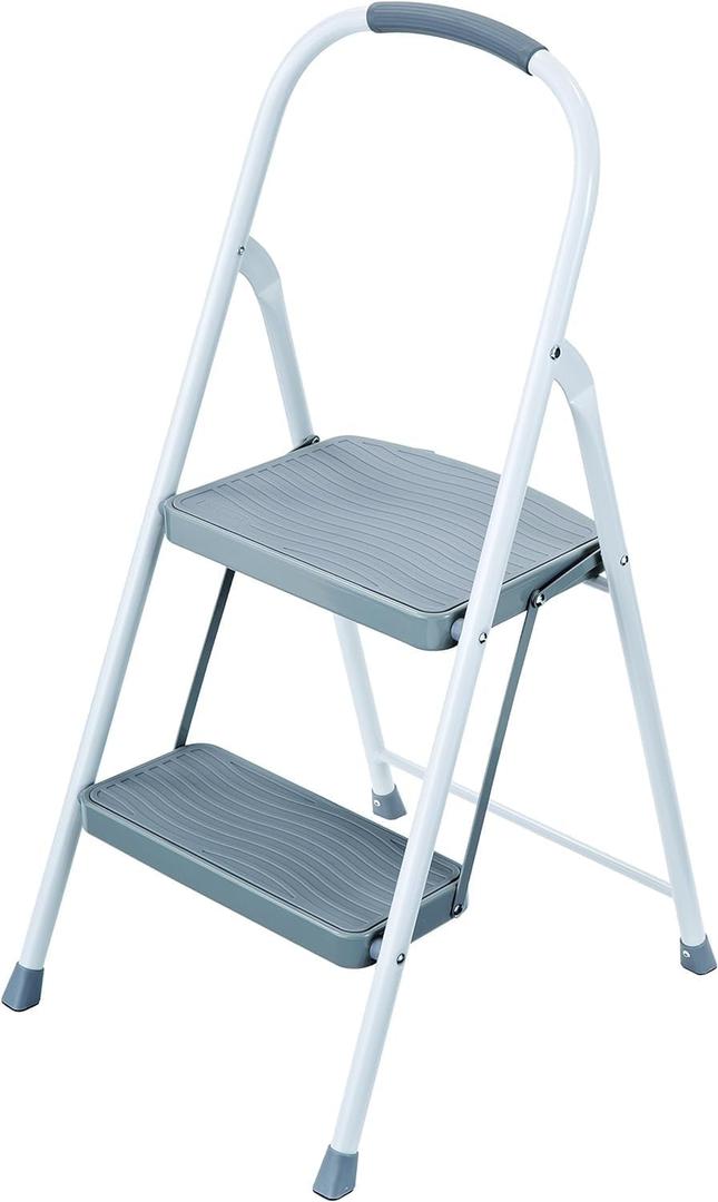 Gorilla Ladders GLS-2CS-2 2-Step Compact Steel Step Stool, 225 lbs. Load Capacity Type II Duty Rating