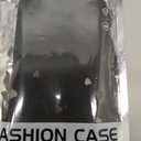 for iPhone 12 Pro Max Case 6.7 Inch 2020, Aesthetic Love Hearts Print Phone Case for Women Girls Men, Silicone Protective Phone Cover for iPhone 12 Pro Max, Black Love Hearts