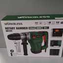 SDS Max Rotary Hammer Drill, 1-1/2 Inch 13 Amp Heavy and Duty Corded Concrete Demolition Hammer with 3 Functions, 6 Variable Speed, Safety Clutch, Vibration Control, 2 Chisels