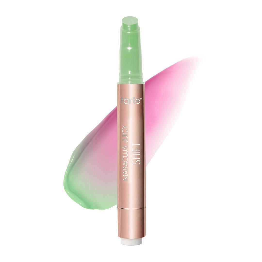 tarte maracuja juicy lip & cheek shift - pH-Powered Lip Stain & Cheek Stain, Lip Gloss Balm with Hyaluronic Acid for Smooth Moisturized Lips & Cheek Tint, Vegan & Cruelty-Free (kiwi)