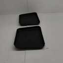 2 Pack (13.75 x 10.58 inches) Home Boot Tray Black Shoe Border Mat Heavy Duty Floor for Indoor Outdoor Pet Feeding Mat Rubber Shoe Mat-Trash Can Mat-Water Cooler Mat-Wet Shoe Mats