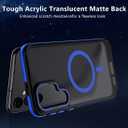 TIANNIUKE for Samsung Galaxy S24 Plus Case, Compatible with MagSafe, Anty-Slip Grip,Military-Grade Protective, Adjustable Kickstand Phone Case, Magnetic Case (Blue)