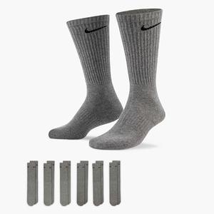 Nike Unisex Adult Everyday Cushioned Training Crew Socks (6 Pairs) L