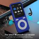 64GB MP3 Player with Bluetooth,Bluetooth Portable HiFi Lossless Sound MP3 Player with Speaker,Voice Recorder,Shuffle for Kids,Hiking,Running,Micro SD Card up to 128GB(Earbuds Included)
