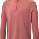 Men's Quarter Zip Mock Neck Golf Pullover Moisture Wicking Top, XL