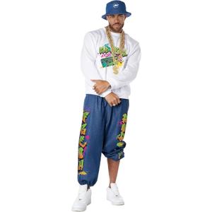 California Costumes mens 90's Hip Hop (Large (42-44" chest), Multi)