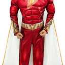Rubie's Child's Shazam! Fury of the Gods Padded Costume Jumpsuit and Cape, As Shown (Large)
