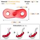 TRIWONDER Aluminum Tent Stakes Pegs & Reflective Guylines with Tent Cord Tensioners for Camping, Hiking, Backpacking (Orange)