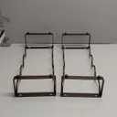 Tabletop Stackable 4-Bottle Metal Wine Rack, Wine Storage, Space Saving, No Assembly Required, 3.74"D x 15.75"W x 7.87"H, Black