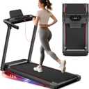 Treadmill with Incline 3-in-1 Portable Treadmills for Home Small, Incline Walking Pad Treadmill with Handle Bar, Walking Pad Foldable with 3.0HP Quiet Brushless, LED Dispay, 300LBS Capacity Black