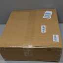 Rotating Bookshelf, 360 Degree Revolving Bookcase, 4-Tier Spinning Bookshelf, Clear Acrylic & Solid Wood Rotating Bookcase for Kids Playroom, Bedroom and Living Room, Square