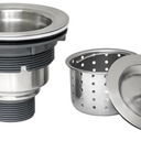 Ruvati Kitchen Sink Basket Strainer Drain Assembly - Stainless Steel - RVA1025