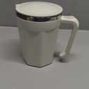 LeadYuantop Self Stirring Coffee Mug, 18 oz Automatic Magnetic Electric Mixing Cup Stainless Steel Travel Cup for Coffee, Chocolate, Milk, Tea, Office, Home, Kitchen (White)