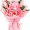 Preserved Flowers Bouquet, Flowers for Delivery,Handmade Pink Rose Bouquets Lasting 3-5 Years, Luxury Gift Box,Birthday Flowers Gifts for Women Mom Grandma Wife Friends
