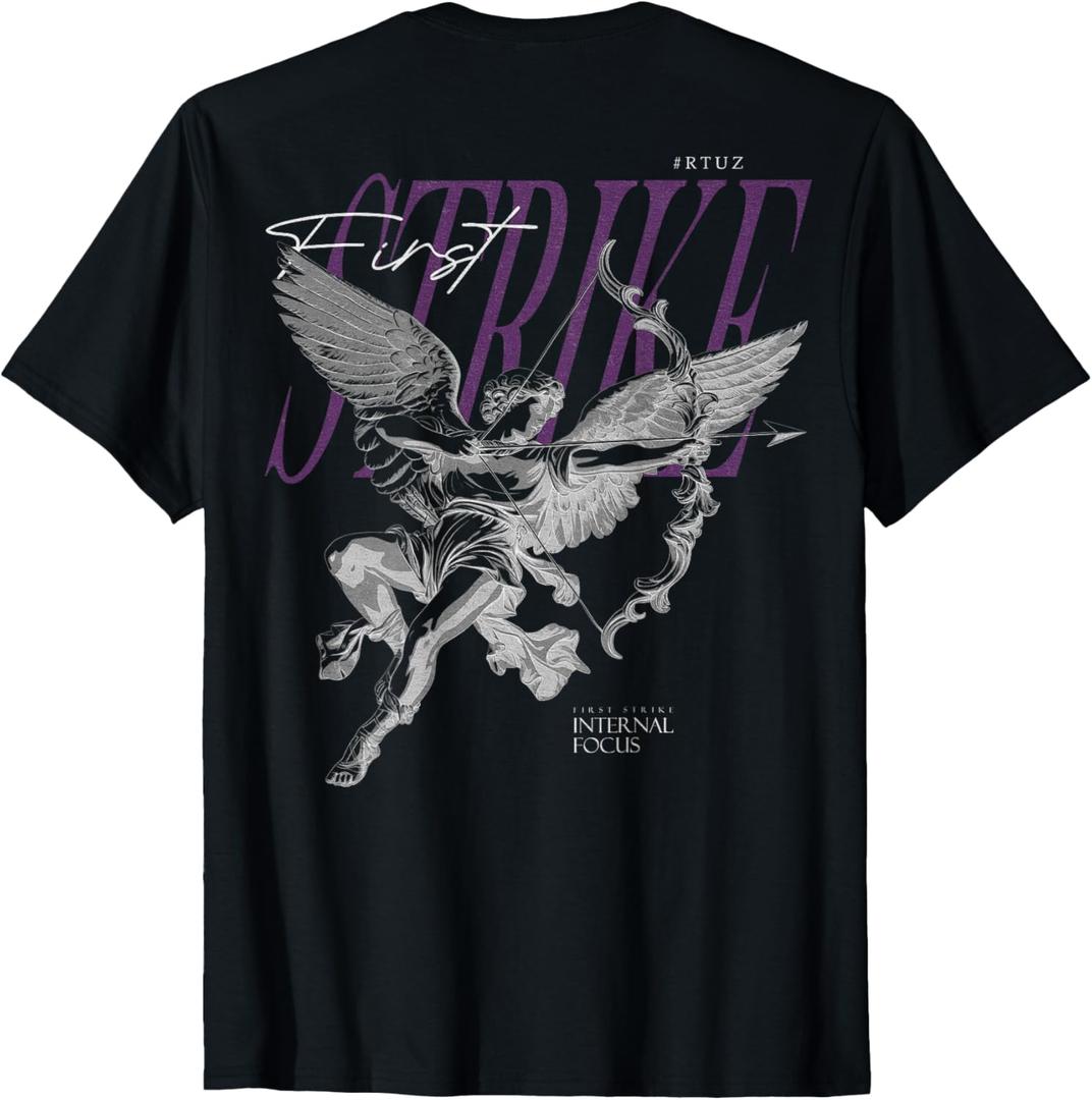 Back Print Y2K Aesthetic Streetwear Fashion Women Men Angel T-Shirt XS