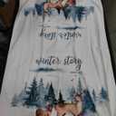 Christmas Kitchen Towels, Absorbent Microfiber Kitchen Dish Hand Tea Bath Towel, Quick Dry Cleaning Cloth Dishclothes Decorative Sets, Forest Snowy Elk Xmas Tree Winter Snowflake (3-PC, 18x28)