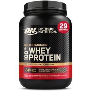 Optimum Nutrition Gold Standard 100% Whey Protein Powder, Double Rich Chocolate 1.98 Pound (Packaging May Vary) (EXP 08/31/25)