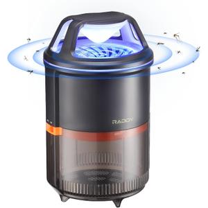 Raddy MS-1 Indoor Insect Trap with Suction, Electric Pest Killer for Fruit Fly/Mosquito/Gnats/Moths, Anti-Escape Net Design, Physical Pest Control, Flying Bug Catcher for Home Kitchen Greenhouse
