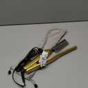 V-Shaped Titanium Hot Comb for Wigs & Natural Black Hair, Dual Voltage 100240V Pressing Comb with 3 Heat Settings (356428F), PTC Fast Heat, Auto-Off, Storage Pouch 2.0