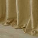 Mrs.Naturall Tan Light Brown Curtains 2 Panels,Linen Sheer Western Rustic Country Burlap Curtains Farmhouse for Living Bedroom,Khaki Camel Colored