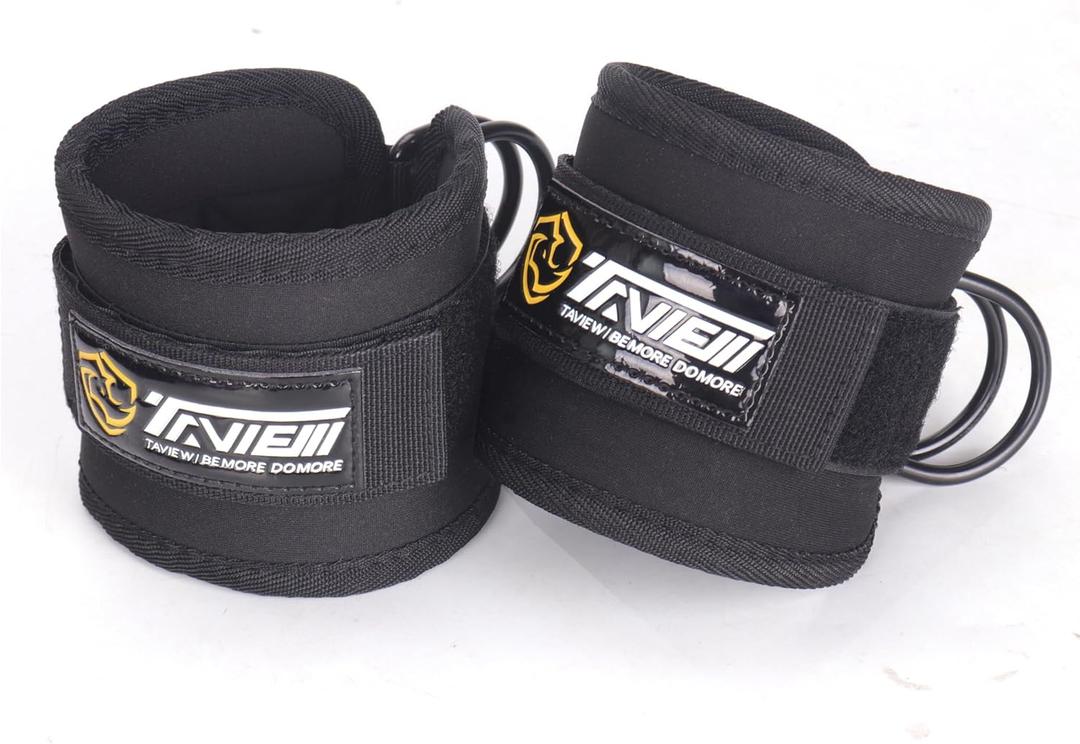 TAVIEW Ankle Straps Cable Machine Attachment for Gym - Cable Kickback Ankle Straps - Padded Ankle Cuffs for Glute Kickbacks and Leg Workouts
